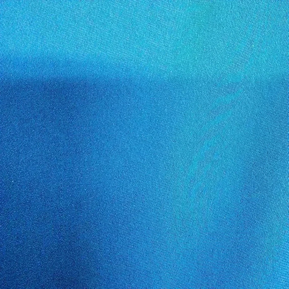 CHICO'S SIZE 2 (Large) Turquoise Pleated Back Button Down Blouse - Picture 8 of 11